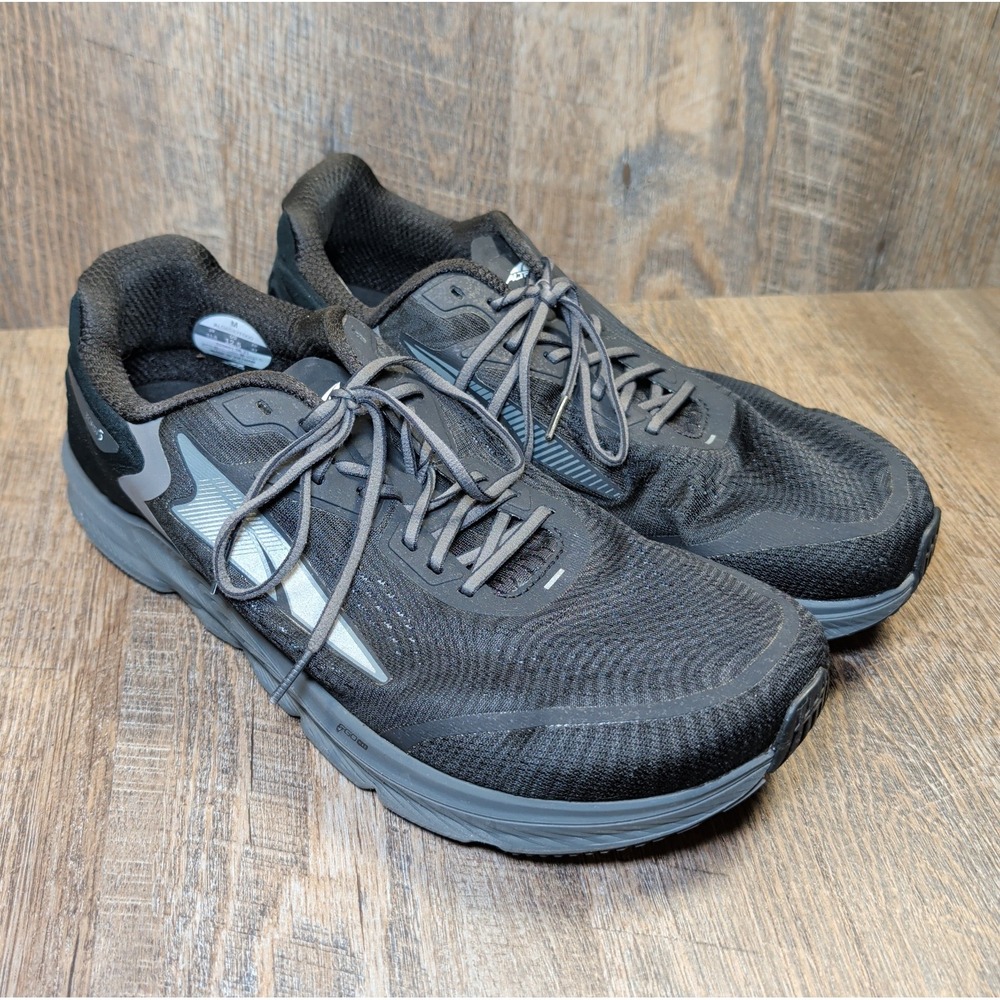 Altra Torin 5 Men's Size 12.5 Athletic Running Sneakers Black Gray Wide Toe